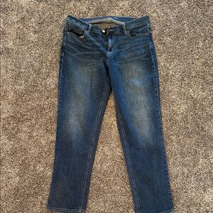 Old Navy Women's Straight Leg Jeans - Dark Blue